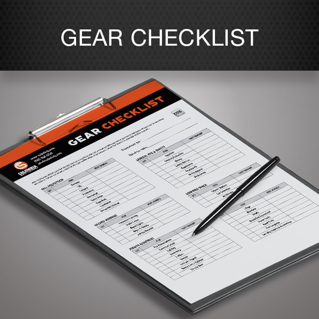 Gear Checklist by Columbia Safety and Supply