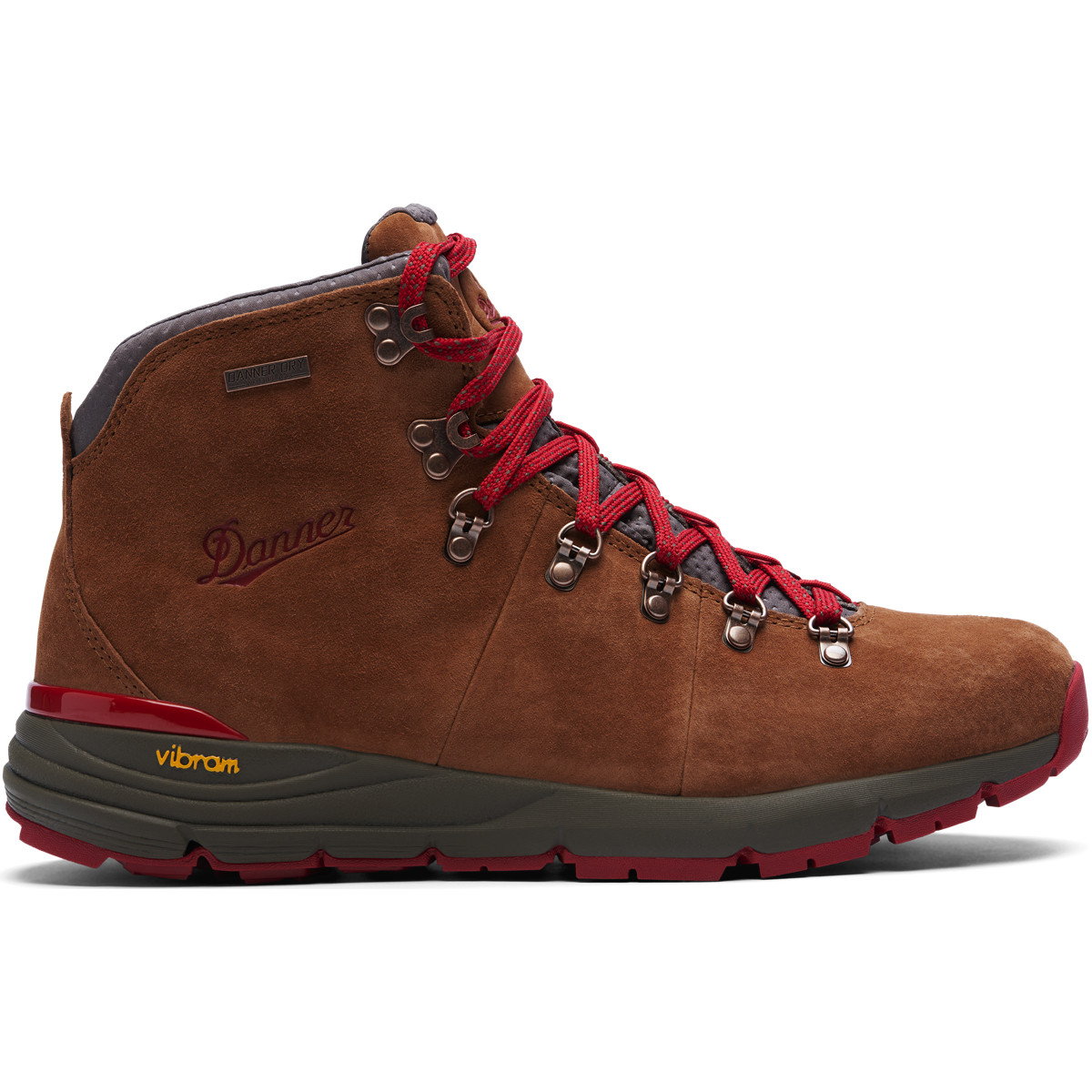 Danner Men's Mountain 600 Hiking Boots (Brown/Red) from Columbia Safety