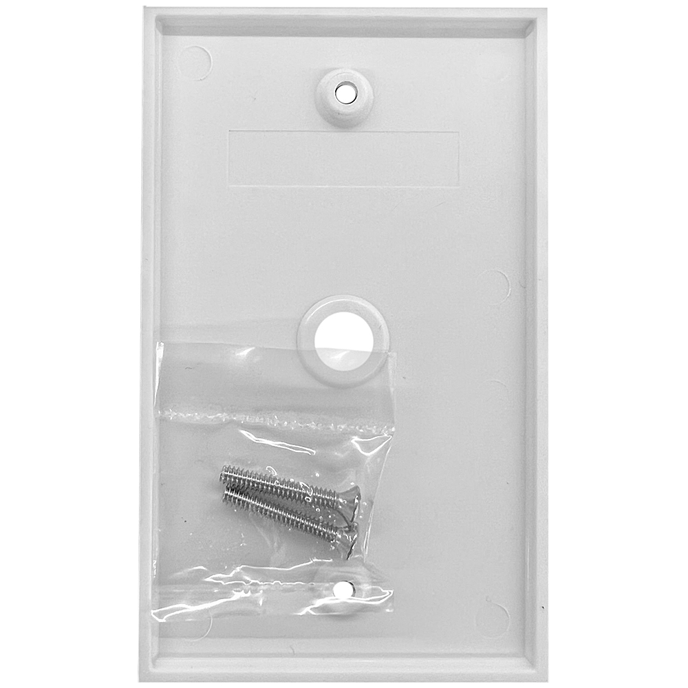 Holland Single White Blank Wall Plate from Columbia Safety