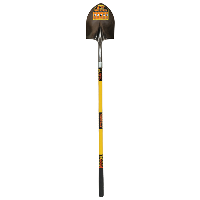 Seymour Round Point Shovel with 48 Inch Fiberglass Handle from Columbia Safety