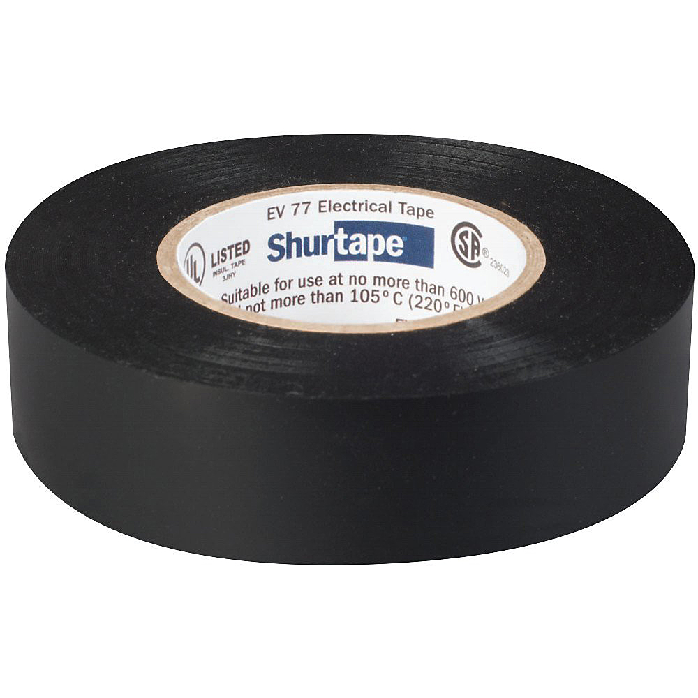 ShurTape Professional Grade Electrical Tape (Black) from Columbia Safety