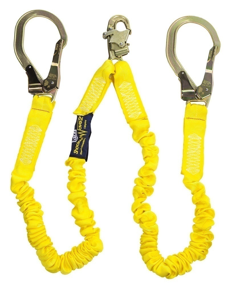 3M DBI Sala ShockWave2 Shock Absorbing Twin Leg Lanyard with Steel
