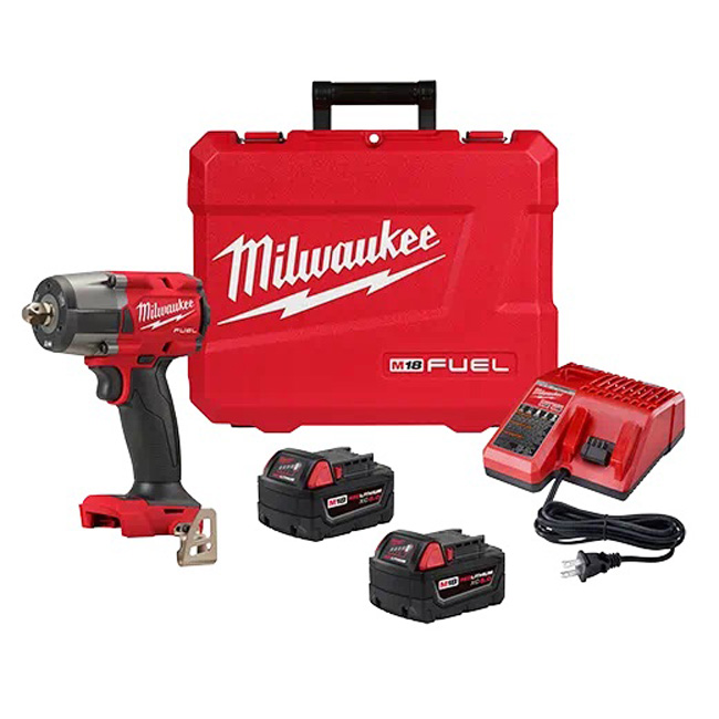 Milwaukee M18 FUEL 1/2 MidTorque Impact Wrench with Pin Detent Kit