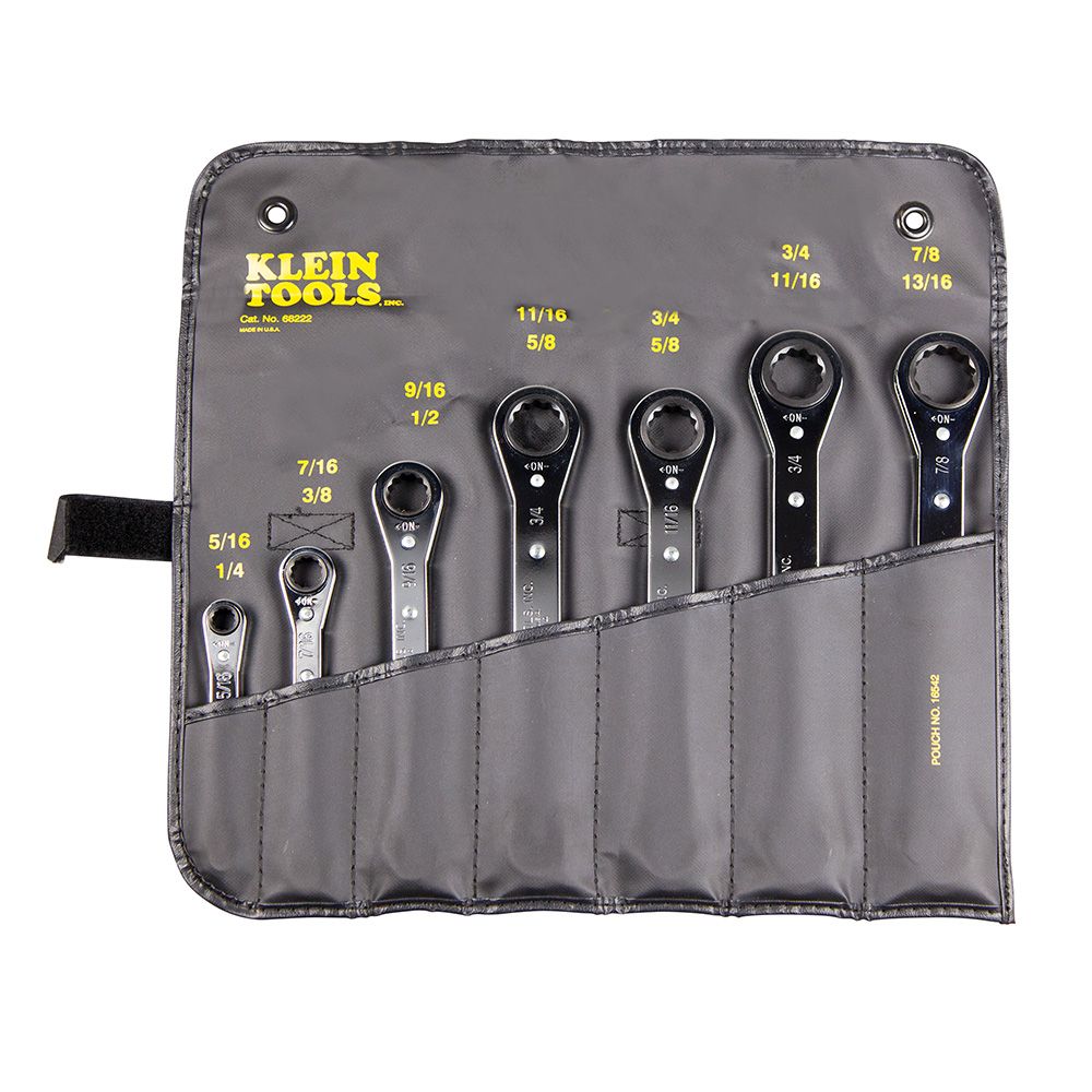 Klein Tools Ratcheting Box Wrench 7Piece Set