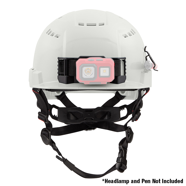 Milwaukee Type 2 Front Brim Vented Safety Helmet with BOLT Accessory Clips