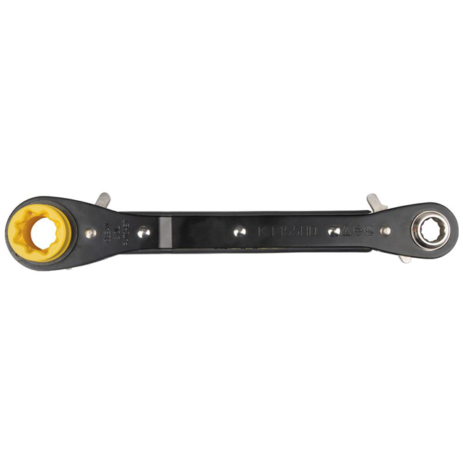 Klein Tools 6in1 HeavyDuty Lineman's Ratcheting Wrench