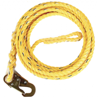 Guardian 5/8 Inch Standard Poly Steel Rope with Snap Hook End