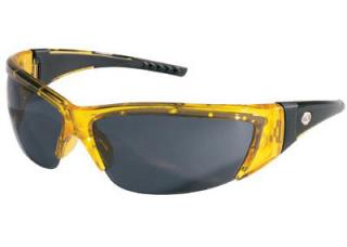 ForceFlex 2 FF232 Safety Glasses with Gray Lens and Translucent Yellow Frame 