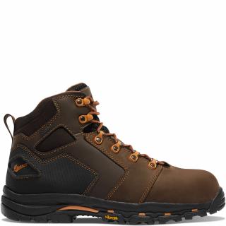 LaCrosse Men's Vicious 4-1/2 Inch Work Boots with Composite Toe (Brown/Orange)