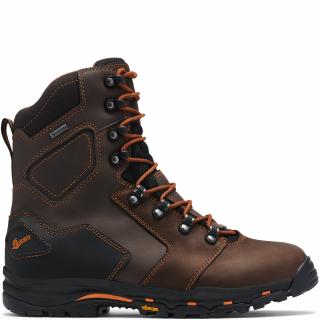 LaCrosse Men's Vicious 8 Inch Work Boots with Composite Toe (Brown)