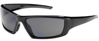 Bouton Sunburst Safety Glasses with Polarized Gray Lens and Black Frame