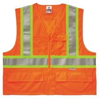 Ergodyne Two-Tone X-Back Safety Vest - Type R, Class 2, Zipper