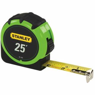 Stanley 25 Foot High Visibility Tape Measure