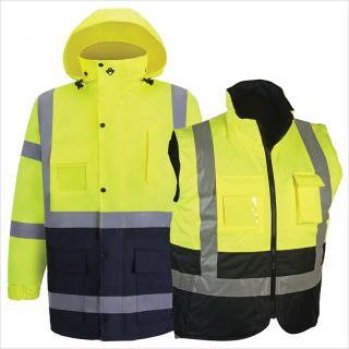 2W Class 3 Parka and Body Warmer - Lime