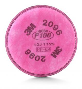 3M 2096 Particulate P100 Filter with Nuisance Level Acid Gas Relief - 2 Pack