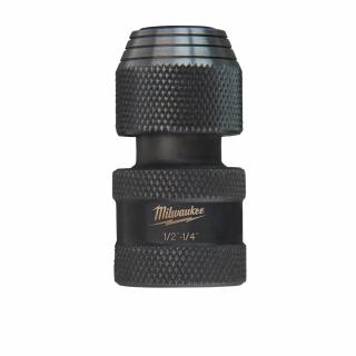 Milwaukee SHOCKWAVE 1/2 Inch Square to 1/4 Inch Hex Adapter