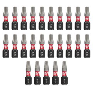 Milwaukee SHOCKWAVE Insert Bit Torx T25 (25 Pack)