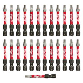 Milwaukee SHOCKWAVE 2 Inch Power Bit Torx T25 (25 Pack)