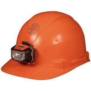Klein Tools Orange Cap Style Hard Hat with Headlamp