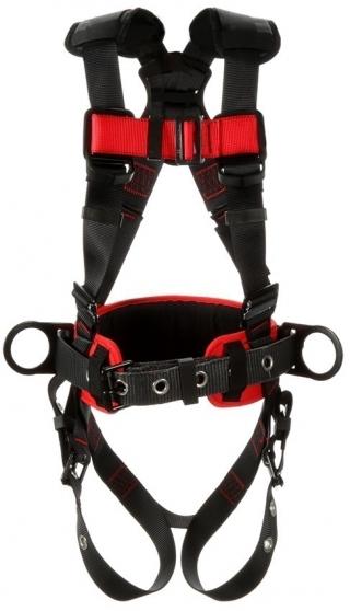 3M Protecta Construction Style Positioning Harness with Mating, Pass-Thru, & Tongue Buckles