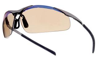 Bolle Contour Metal Safety Glasses with ESP Lens and Silver Metal Frame