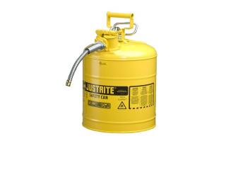 Justrite Type 2 AccuFlow Steel Safety Can 5/8 Inch Hose - 5 Gal