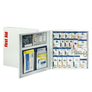 First Aid Only 50-Person Large Metal SmartCompliance First Aid Cabinet with Medication
