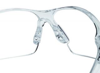 Bolle Rush Safety Glasses with Clear Lens and Clear Temple