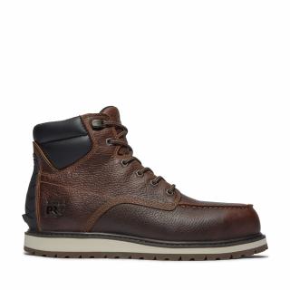 Timberland PRO Men's Irvine 6 Inch Alloy Safety Toe Work Boots - Dark Brown