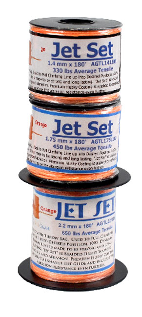 Jet Set 100% HMPE Throw Line Safety Orange Arborist Throw Line, 1.75 mm x 180 Feet 