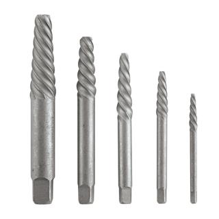 Bosch 5 Piece High-Carbon Steel Spiral Flute Screw Extractor Set