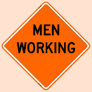 Bone Safety 'Men Working' Sign