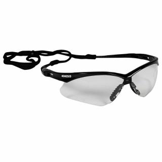 Jackson Safety V30 Nemesis Safety Glasses Black Frame with Clear Lens
