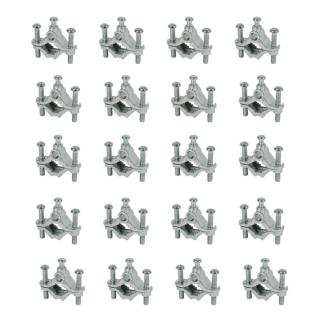 Zinc Water Pipe Ground Clamps fits 1/2 Inch - 1 Inch (20 Pack)