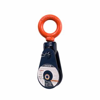 Crosby McKissick Light Champion 3 in Shackle Snatch Block with 1-1/4 in ID Swivel Eye