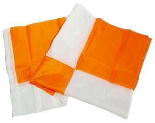 Dicke Safety 36 Inch White/Orange Airport Flag