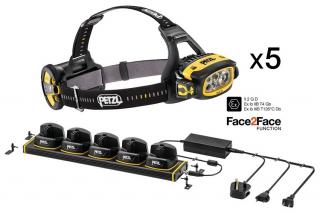 Petzl Duo Z1 Headlamps (5 Pack) With Charging Rack