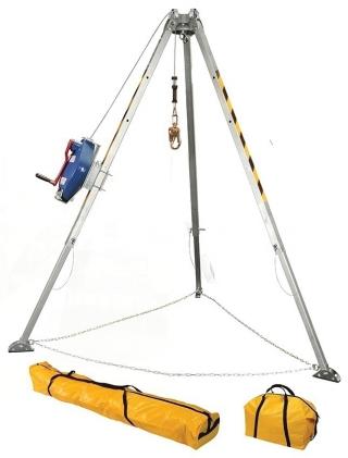 FallTech Tripod Kit With Galvanized Cable and Storage Bags