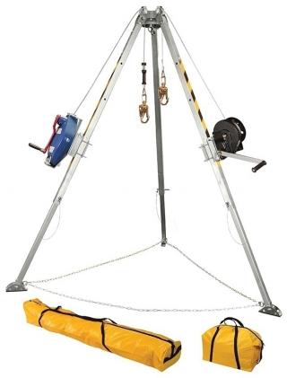 FallTech Tripod Kit With Galvanized Cable and Retrieval SRL