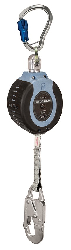 FallTech 10 Foot DuraTech Compact Web SRD with Aluminum Carabiner