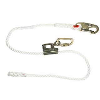 3600 lbs Gate 5/8 Diameter x 6 Length Elk River 34406 Quick-Adjustable Nylon Rope Positioning Lanyard with Carabiner and Zsnaphook