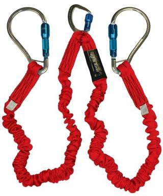 Elk River FLEX-NoPac Twin Leg Lanyard with Aluminum Carabiners