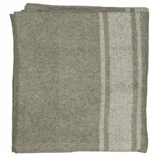 Olive French Army Style 65% Wool Blanket by Fox Outdoor Replica of French Army 