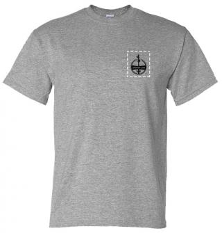 Custom Company Logo Heather Gray T-Shirt