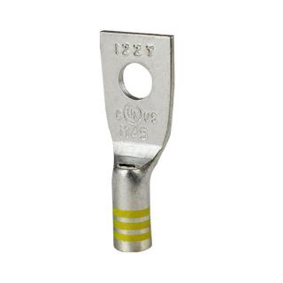Izzy 1 Hole #14-10 Stranded Wire, #10 Stud Hole with Inspection Window Short Barrel Lug (50 Pack)