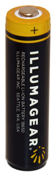 Illumagear 18650 Lithium Ion Rechargeable Batteries 2-Pack
