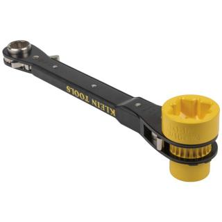 Klein Tools 6-in-1 Heavy-Duty Lineman's Ratcheting Wrench
