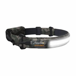 LITEBAND SPORTSMAN 520 Lumens Wide-Beam LED Rechargeable Headlamp with Green Night Mode 
