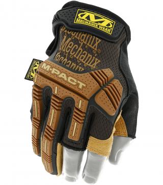 Mechanix Wear Leather M-Pact Fingerless Framer Gloves