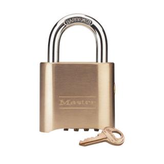 Master Lock 2 Inch (51mm) Brass Resettable Combination Padlock with Supervisory Key Override